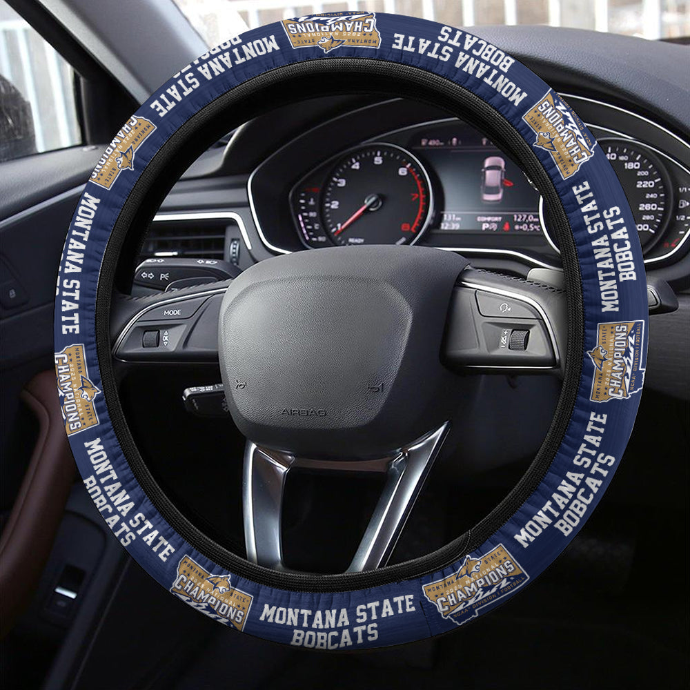 Montana State Bobcats Football 2025 National Champions Steering Wheel Cover – MAITM14783