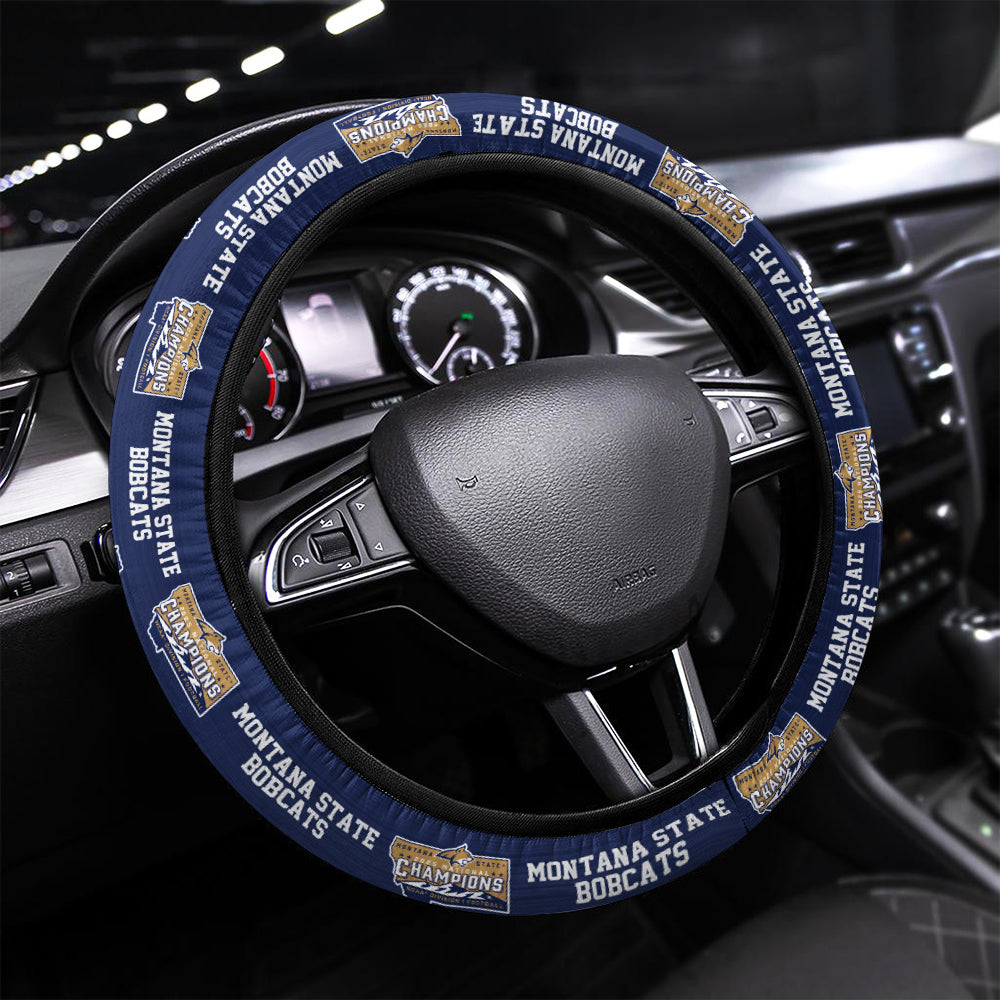 Montana State Bobcats Football 2025 National Champions Steering Wheel Cover – MAITM14783