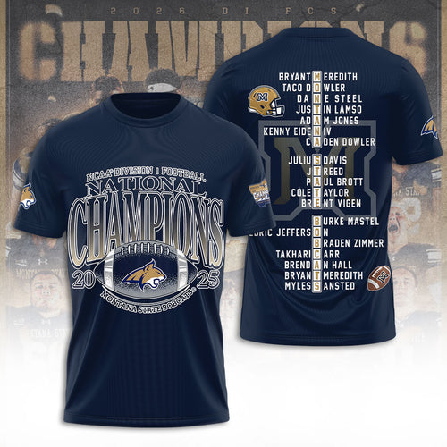 Montana State Bobcats Football 3D Apparel – TANTN20072