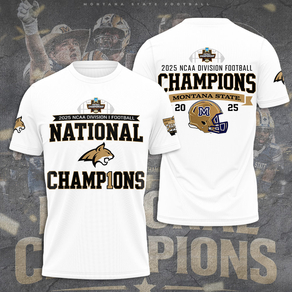 Montana State Bobcats Football 3D Apparel – TANTN20053