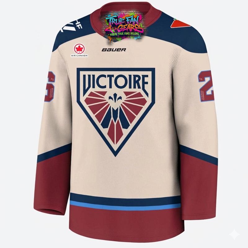 Montreal Victoire Walter Cup PWHL Champions 2026 Personalized Hockey Jersey