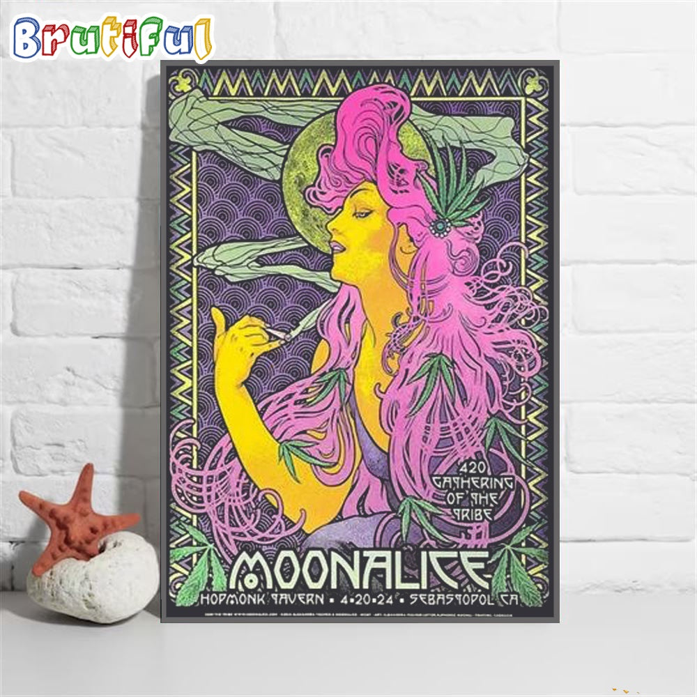 Moonalice Hopmonk Tavern Sebastopol Ca April 2024 Wall Art Poster Canvas