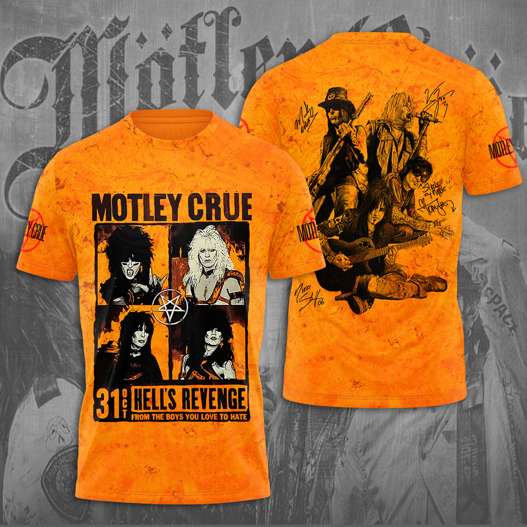 Mötley Crüe 3D Apparel – NGHIAVT 0818