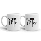 Mr And Mrs Gift, Mickey And Minnie Unique Couple Coffee Mugs