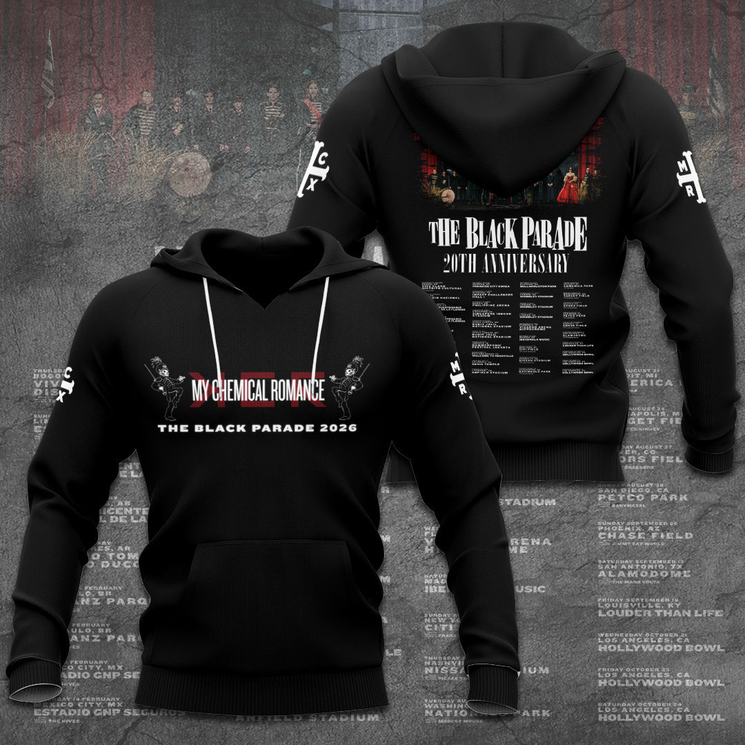 My Chemical Romance The Black Parade 2026 Tour 3D Apparel – GNE6197