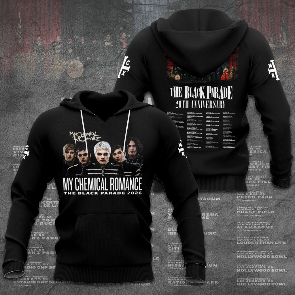 My Chemical Romance The Black Parade 2026 Tour 3D Apparel – GNE6198