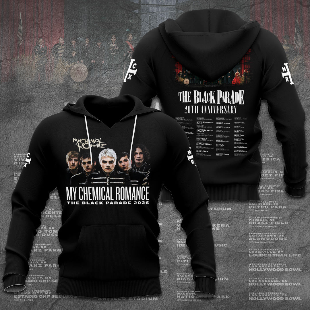 My Chemical Romance The Black Parade 2026 Tour 3D Apparel – GNE6198