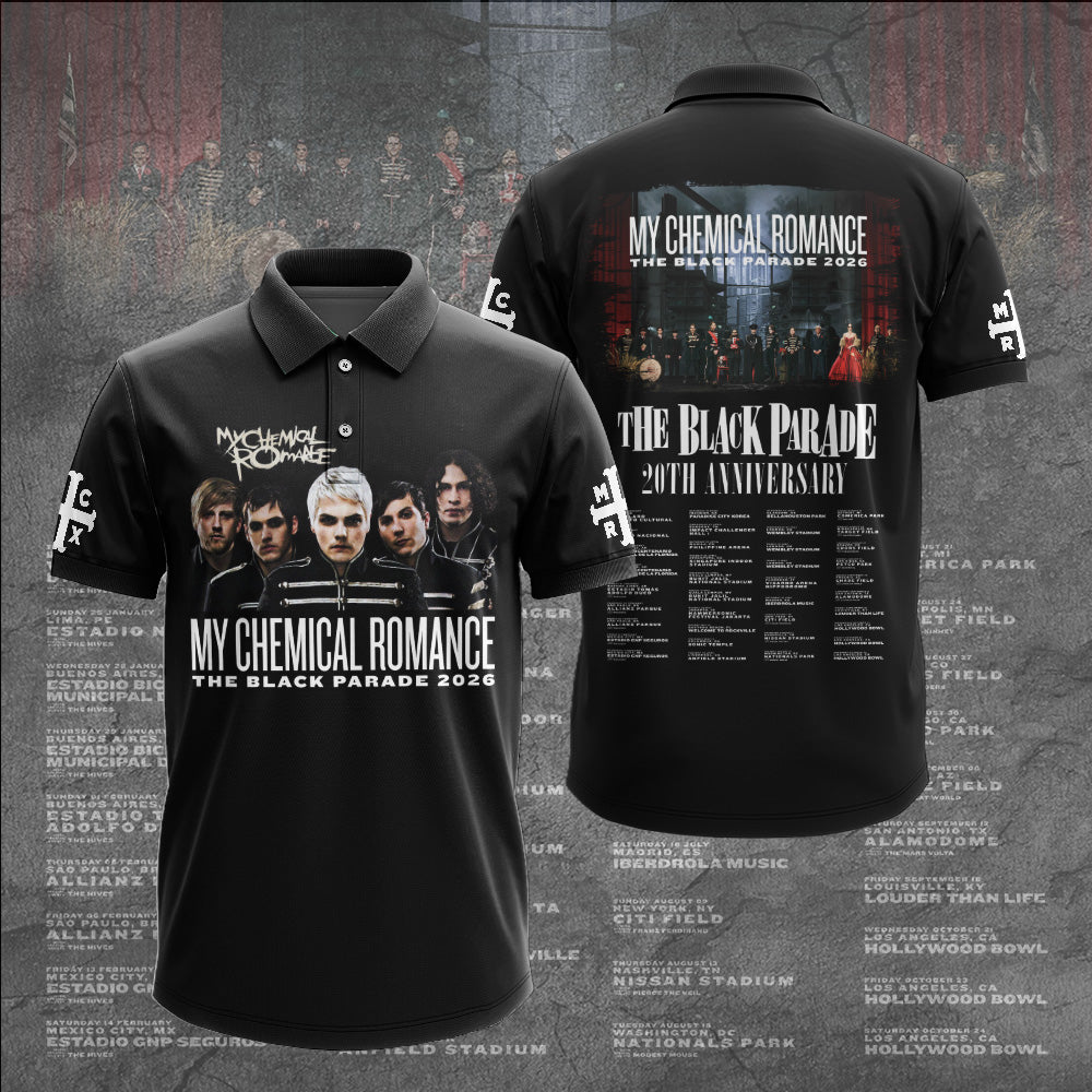 My Chemical Romance The Black Parade 2026 Tour 3D Apparel – GNE6198