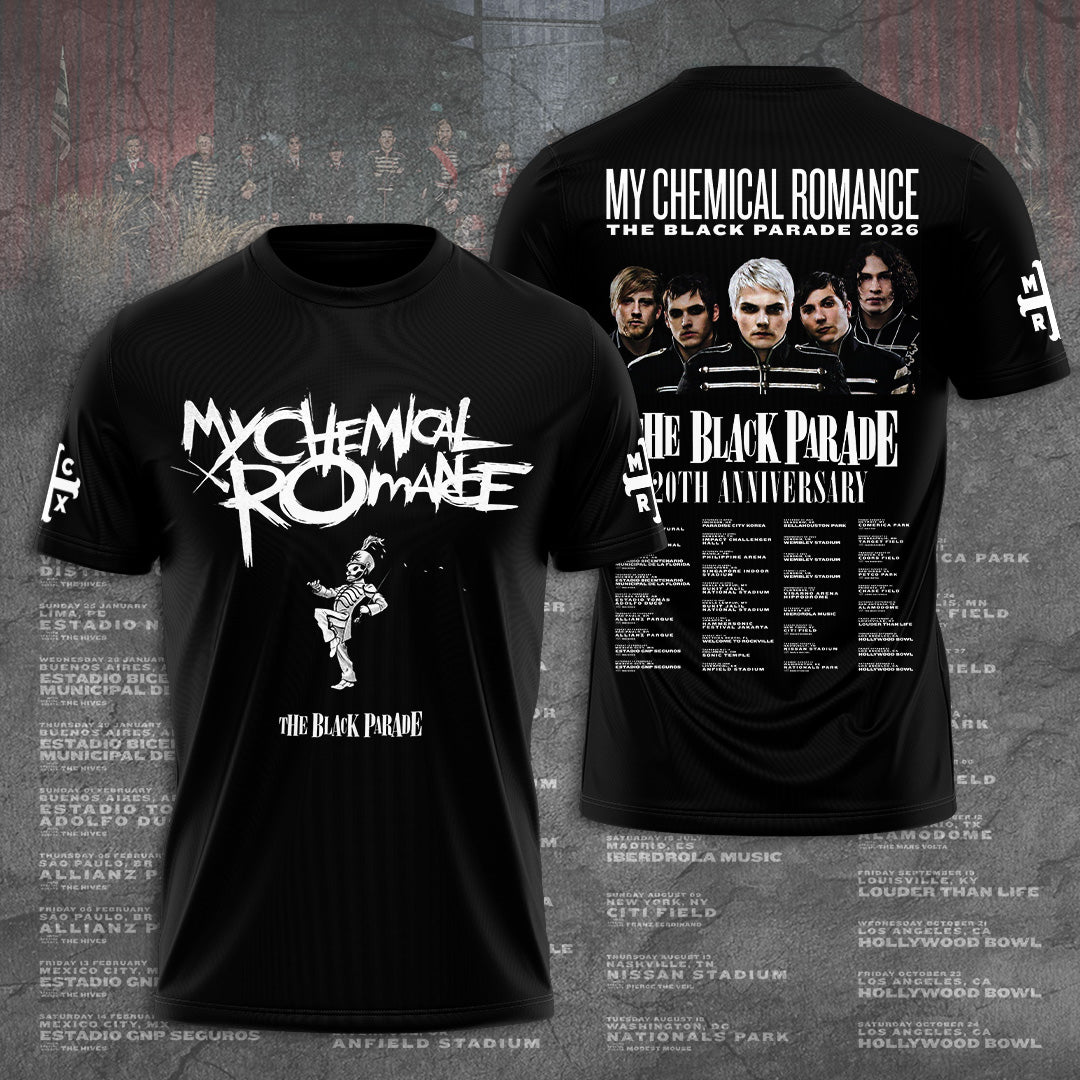 My Chemical Romance The Black Parade 2026 Tour 3D Apparel – GNE6199