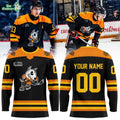 N IceDogs Cancer Care Programs Uniform Hockey Jersey Custom Name, Number