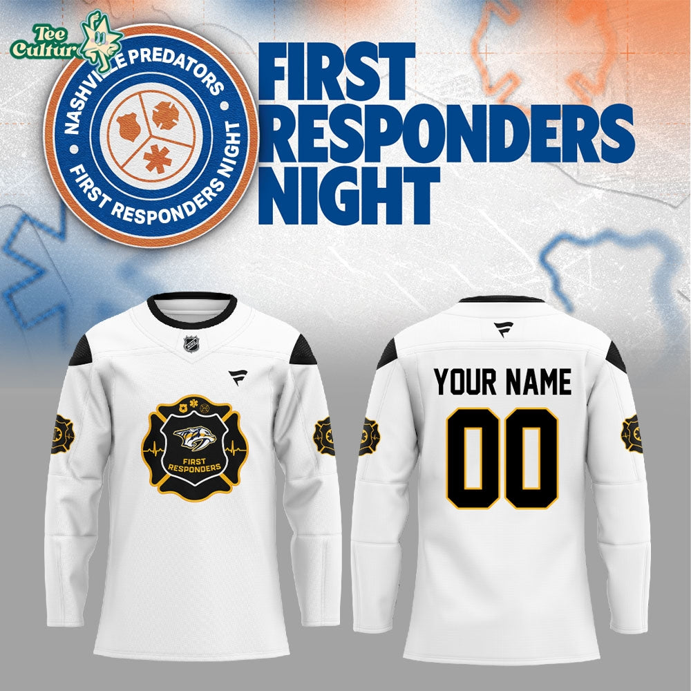 Nashville Predators First Responders Night Hockey Jersey