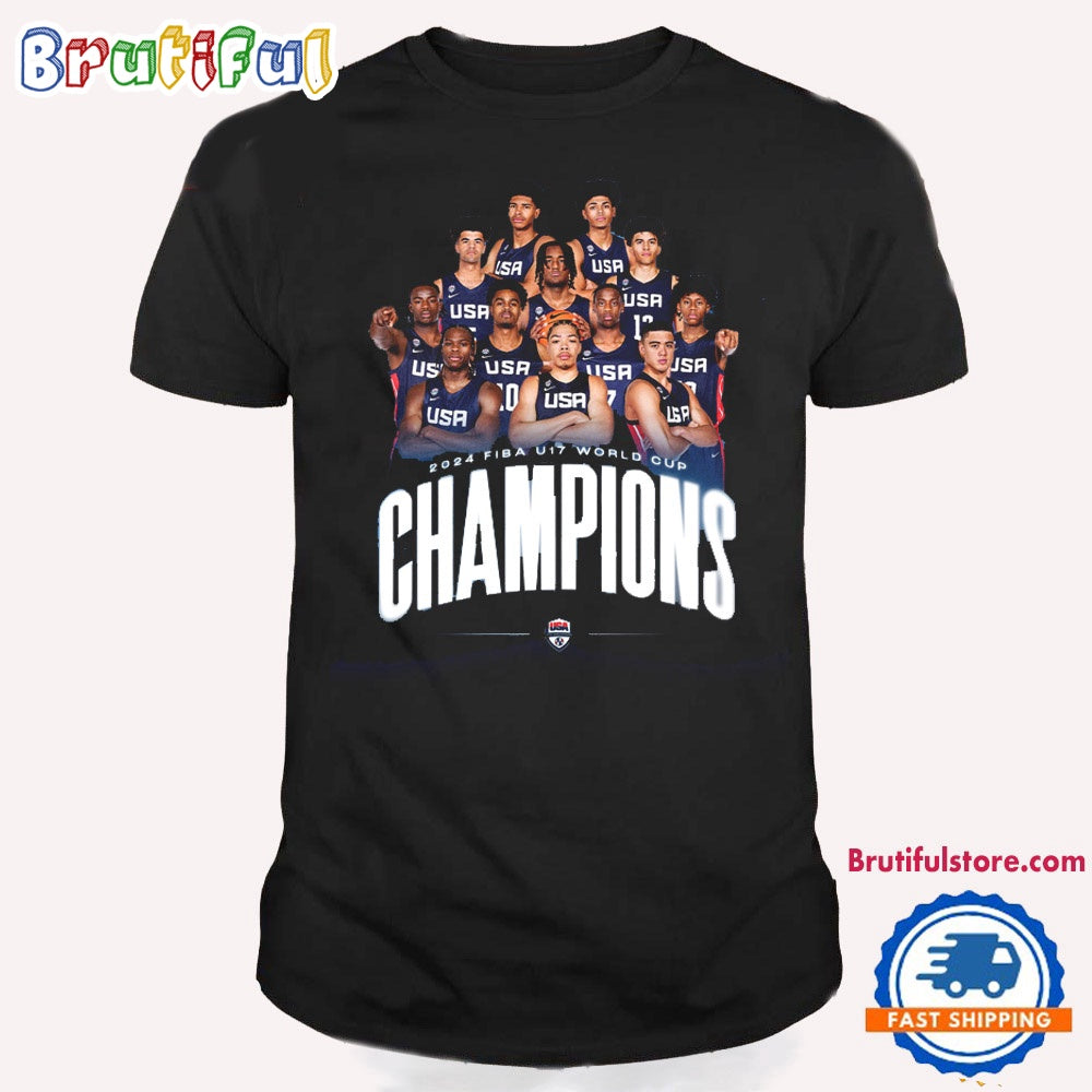 NBA Men’s Basketball 2024 Fiba U17 World Cup Champions T Shirt