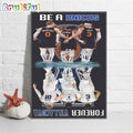 NBA New York Knicks Poster Canvas, Be A Knicks Forever Villanova Wall Art Poster Canvas