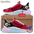NCAA Georgia Bulldogs Women’s Rainbow Atmospheric Cushion Running Shoes, Football Women’s Shoes