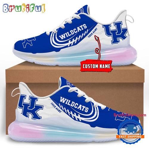 NCAA Kentucky Wildcats Women’s Rainbow Atmospheric Cushion Running Shoes, Football Women’s Shoes