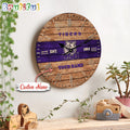 NCAA LSU Tigers Clock Custom Name Wall Clock