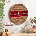 NCAA Louisville Cardinals Clock Custom Name Wall Clock