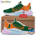 NCAA Miami Hurricanes Women’s Rainbow Atmospheric Cushion Running Shoes, Football Women’s Shoes