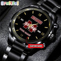 NCAA Mississippi State Bulldogs Black Fashion Watch Football Watch For Fans