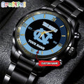 NCAA North Carolina Tar Heels Black Fashion Watch