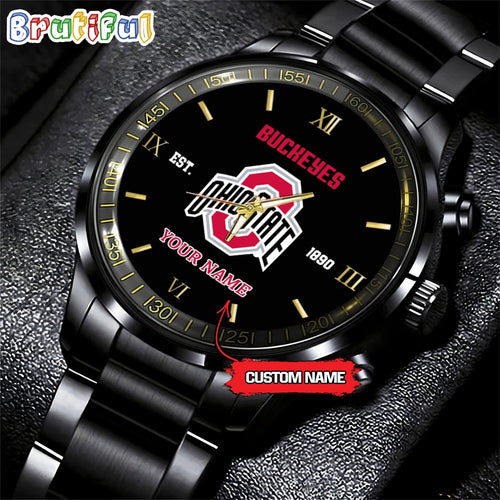 NCAA Ohio State Buckeyes Black Fashion Watch