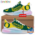 NCAA Oregon Ducks Women’s Rainbow Atmospheric Cushion Running Shoes, Football Women’s Shoes