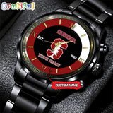 NCAA Stanford Cardinal Black Fashion Watch