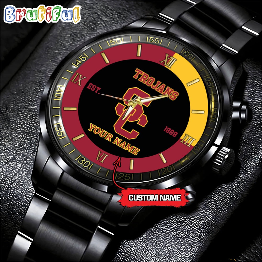 NCAA USC Trojans Black Fashion Watch