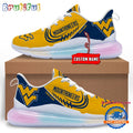NCAA West Virginia Mountaineers Women’s Rainbow Atmospheric Cushion Running Shoes, Football Women’s Shoes