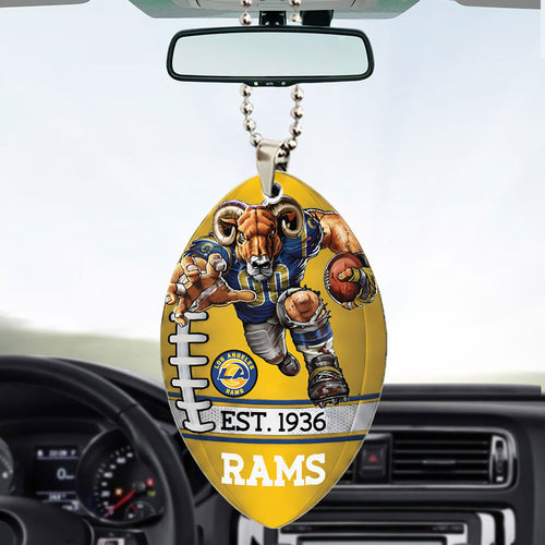 Los Angeles Rams Custom shape 2-sided Acrylic Car Ornament – TMTHU876