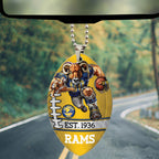 Los Angeles Rams Custom shape 2-sided Acrylic Car Ornament – TMTHU876