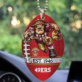 San Francisco 49ers Custom shape 2-sided Acrylic Car Ornament – TMTHU885