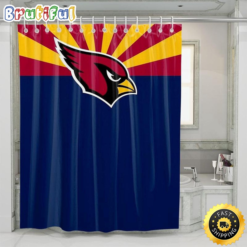 NFL Arizona Cardinals Team Shower Curtain Set For Fans