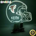 NFL Atlanta Falcons Night Light Up Table Lamp Football Helmet Sports LED Light