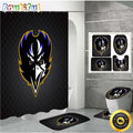 NFL Baltimore Ravens Shower Curtain Chic Shower Drapes