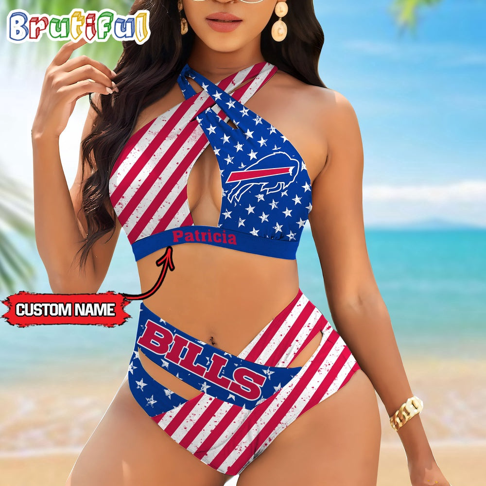NFL Buffalo Bills Women Bikini Set Summer Football Bikini Sets