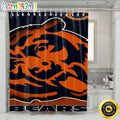 NFL Chicago Bears Shower Curtain Set Bathroom Set For Bathroom Decor