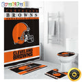 NFL Cleveland Browns Shower Curtain Sets Sport Team Helmet