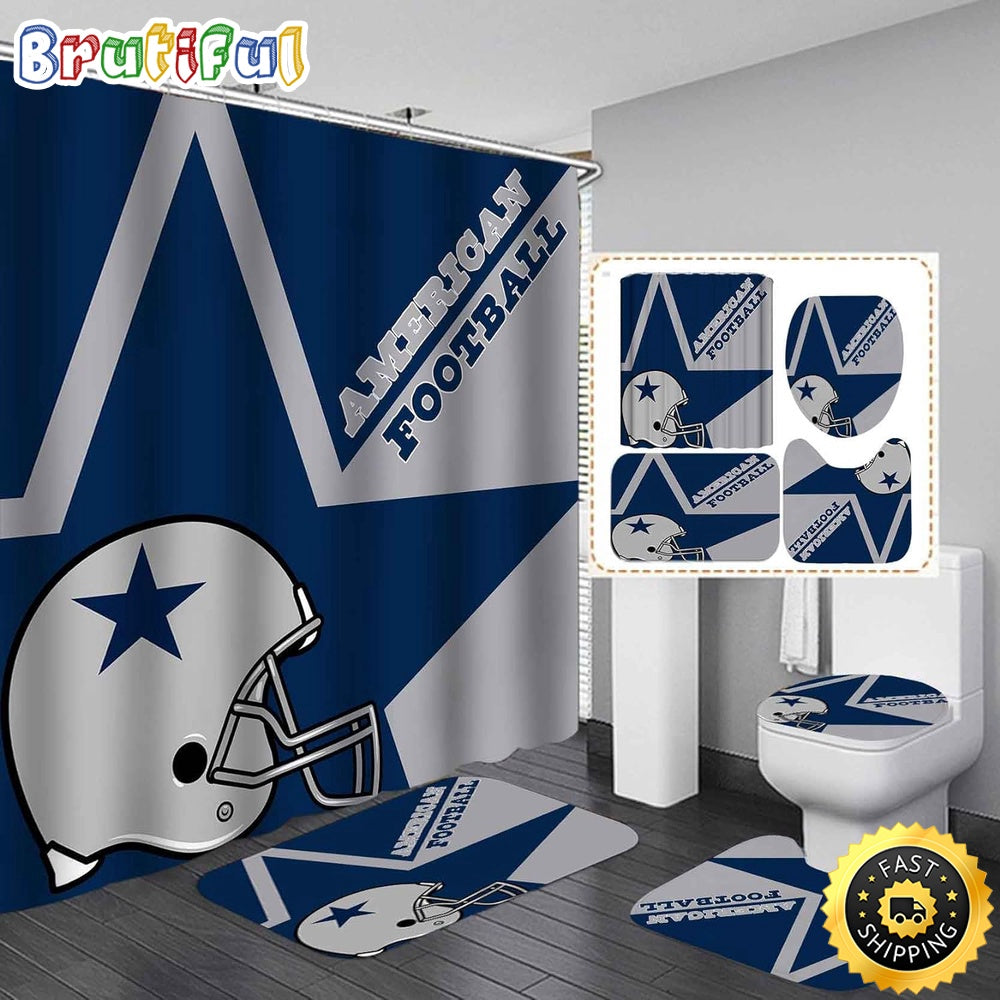 NFL Dallas Cowboys Shower Curtain Chic Shower Drapes