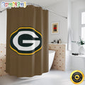 NFL Green Bay Packers Shower Curtain Sport Bathroom Mat Set and Shower Curtain