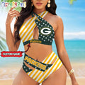 NFL Green Bay Packers Women Bikini Set Summer Football Bikini Sets