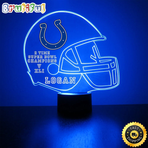 NFL Indianapolis Colts Night Light Football Sports Fan Led Light