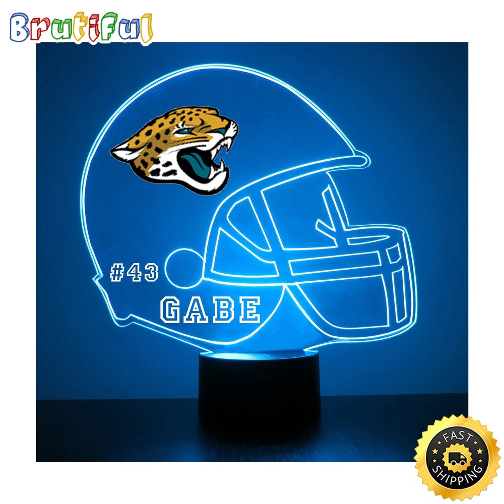 NFL Jacksonville Jaguars Night Light Football Sports Fan Led Light