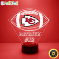 NFL Kansas City Chiefs Night Light Football LED Light