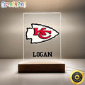 NFL Kansas City Chiefs Night Light Table Desk Lamp Stand Sports Fan LED Light