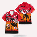 NFL Kansas City Chiefs Palm Tree Summer Design Aloha Hawaiian Shirt