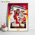 NFL Kansas City Chiefs Thank You For Everything Tommy Townsend Wall Art Poster Canvas