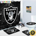 NFL Las Vegas Raiders Shower Curtain Chic Shower Drapes