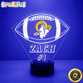 NFL Los Angeles Rams Night Light Football LED Light