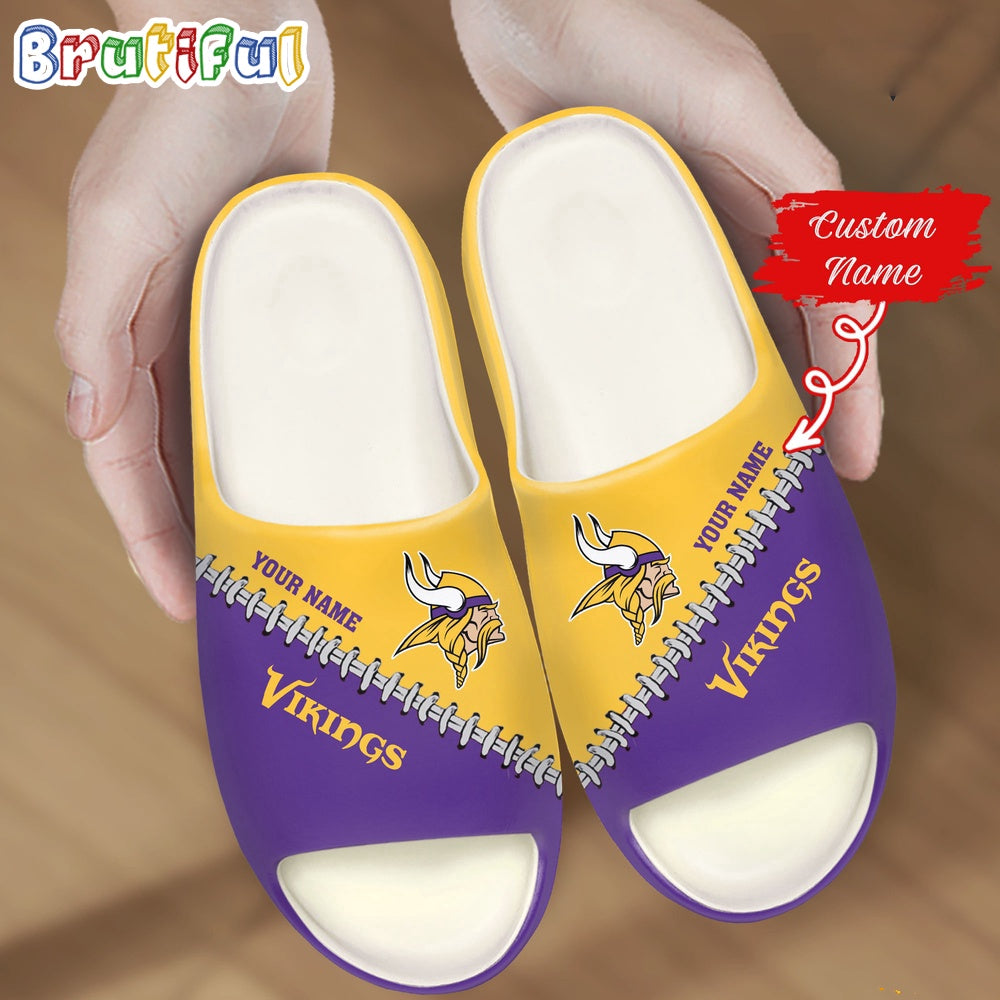 NFL Minnesota Vikings Slippers Football Comfortable Slippers